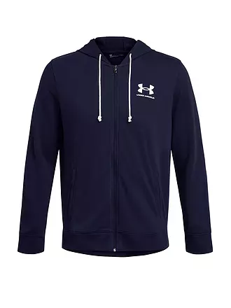 UNDER ARMOUR | Felpa con cappuccio da uomo UA Rival Terry | dunkelblau